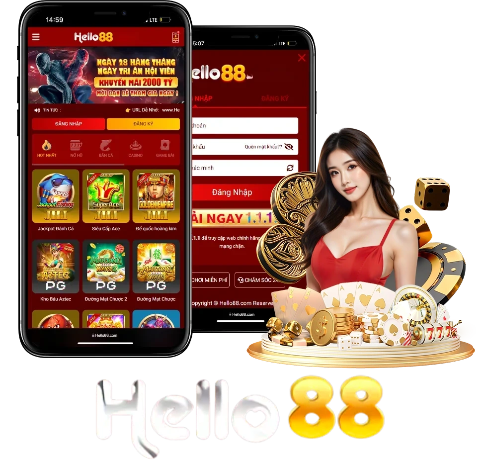 Dịch vụ ứng dụng Hello88 trên di động